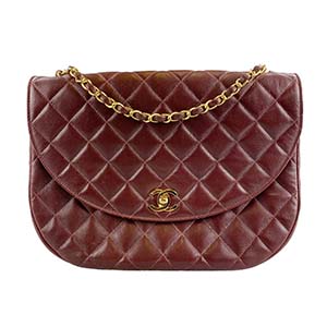 シャネル マトラッセ ラムスキン ボルドー ショルダーバッグ