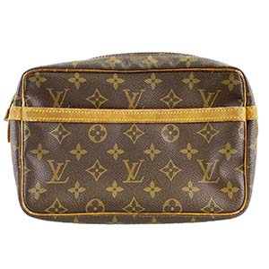 ルイ・ヴィトン モノグラム コンピエーニュ23 ブラウン セカンドバッグ