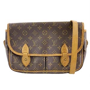 ルイ・ヴィトン モノグラム ジベシエールMM ブラウン ショルダーバッグ
