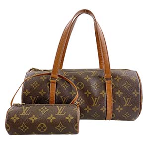 ルイ・ヴィトン モノグラム パピヨン30 ブラウン ハンドバッグ