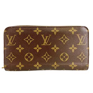 ルイ・ヴィトン モノグラム ジッピー ウォレット ブラウン 長財布