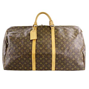 ルイ・ヴィトン モノグラム キーポル55 ブラウン ボストンバッグ