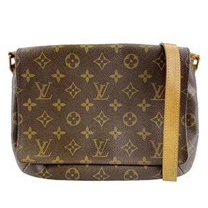 ルイ・ヴィトン モノグラム ミュゼット タンゴ  ブラウン ロング ショルダーバッグ