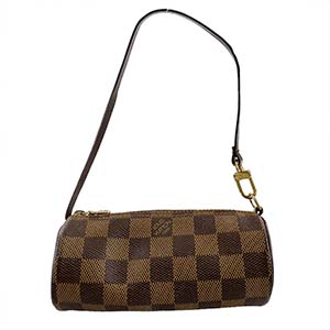 ルイ・ヴィトン ダミエ エベヌ パピヨン 付属品 ブラウン ポーチ