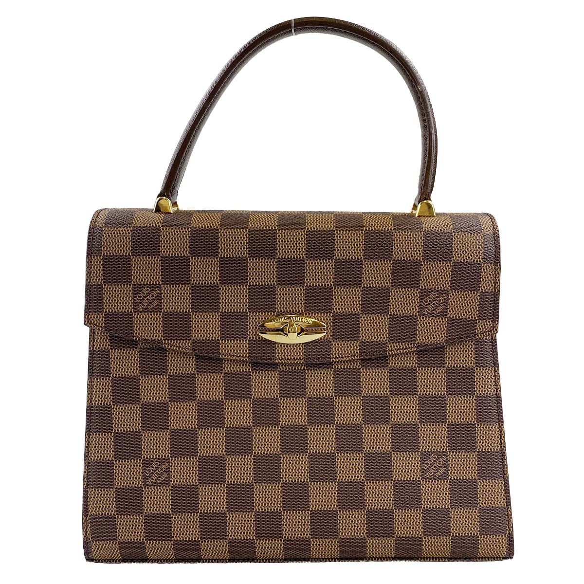 ルイ・ヴィトン ダミエ エベヌ マルゼルブ ブラウン ハンドバッグ