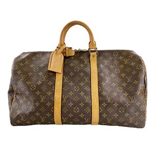 ルイ・ヴィトン モノグラム キーポル50 ブラウン ボストンバッグ