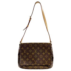 ルイ・ヴィトン モノグラム ミュゼット タンゴ  ブラウン ショート ショルダーバッグ