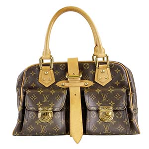 ルイ・ヴィトン モノグラム マンハッタンGM ブラウン ハンドバッグ