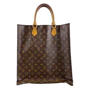 ルイ・ヴィトン モノグラム サックプラ ブラウン トートバッグ