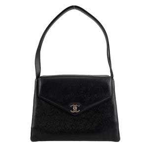 シャネル キャビアスキン ブラック ショルダーバッグ
