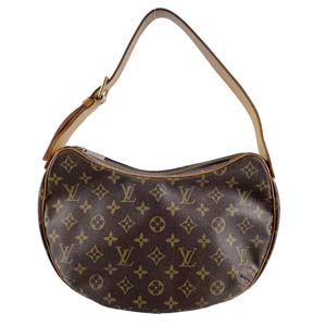ルイ・ヴィトン モノグラム クロワッサンMM ブラウン ハンドバッグ