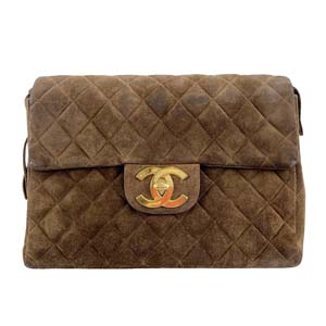 シャネル マトラッセ スエード ブラウン リュック