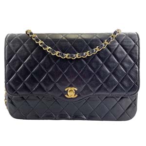 シャネル マトラッセ ラムスキン ブラック ショルダーバッグ