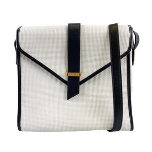 サンローラン PVC レザー ショルダーバッグ