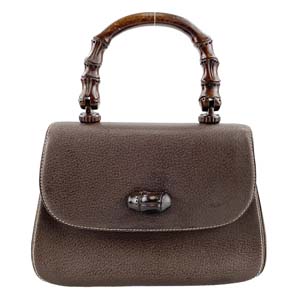 グッチ バンブー レザー ハンドバッグ