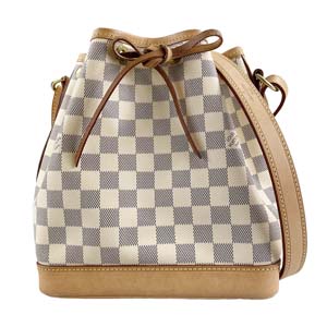 ルイ・ヴィトン ダミエ アズール ノエBB ホワイト ショルダーバッグ