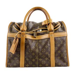 ルイ・ヴィトン モノグラム サック シヤン40 ブラウン ペット用キャリーバッグ