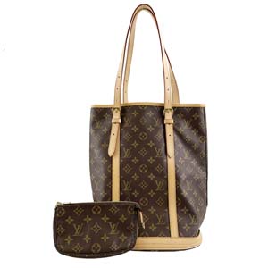 ルイ・ヴィトン モノグラム バケットGM ブラウン ショルダーバッグ