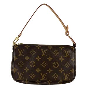 ルイ・ヴィトン モノグラム ポシェット アクセソワール ブラウン ポーチ