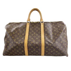 ルイ・ヴィトン モノグラム キーポル60 ブラウン ボストンバッグ