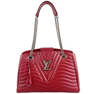 ルイ・ヴィトン ニューウェーブ チェーントート レッド ショルダーバッグ