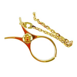 エルメス ゴールドメッキ ゴールド グローブホルダー