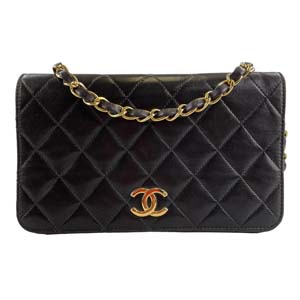 シャネル マトラッセ ラムスキン ブラック ショルダーバッグ