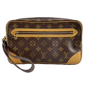 ルイ・ヴィトン モノグラム マルリー ドラゴンヌGM ブラウン セカンドバッグ