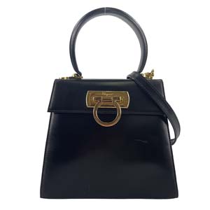 フェラガモ ガンチーニ 2WAY ハンドバッグ