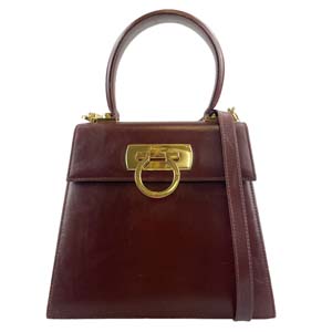 フェラガモ ガンチーニ 2WAY ハンドバッグ