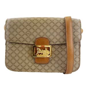 セリーヌ マカダム 馬車金具 ショルダーバッグ