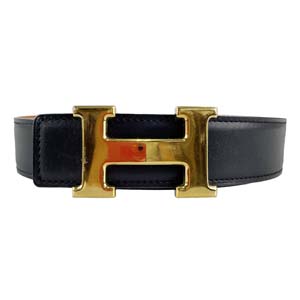 エルメス コンスタンス レザー ゴールド金具 ブラック ベルト