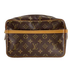 ルイ・ヴィトン モノグラム コンピエーニュ23 ブラウン セカンドバッグ