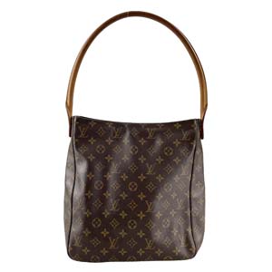 ルイ・ヴィトン モノグラム ルーピングGM ブラウン ショルダーバッグ
