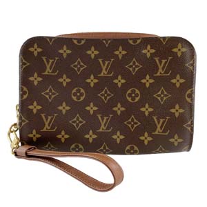 ルイ・ヴィトン モノグラム オルセー ブラウン セカンドバッグ