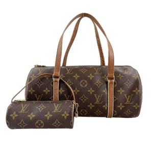 ルイ・ヴィトン モノグラム パピヨン30 ブラウン ハンドバッグ