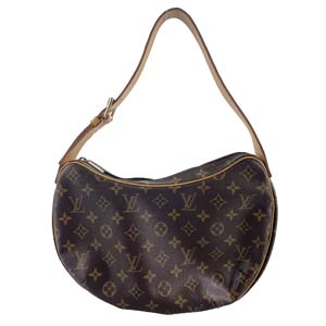 ルイ・ヴィトン モノグラム クロワッサンMM ブラウン ハンドバッグ