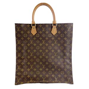 ルイ・ヴィトン モノグラム サックプラ ブラウン トートバッグ