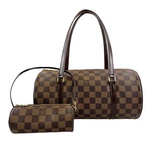 ルイ・ヴィトン ダミエ エベヌ パピヨン30 ブラウン ハンドバッグ