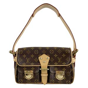 ルイ・ヴィトン モノグラム ハドソンPM ブラウン ショルダーバッグ