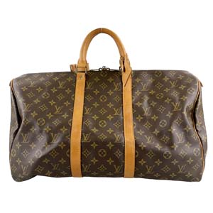 ルイ・ヴィトン モノグラム キーポル50 ブラウン ボストンバッグ