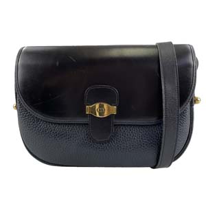 ディオール レザー ブラック ショルダーバッグ