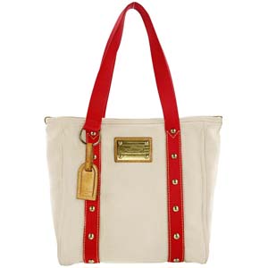 ルイ・ヴィトン アンティグア カバMM ベージュ トートバッグ 