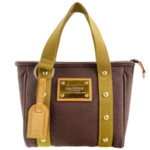 ルイ・ヴィトン アンティグア カバPM ブラウン ハンドバッグ