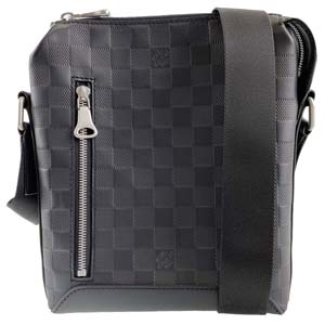 ルイ・ヴィトン ダミエ アンフィニ ディスカバリー メッセンジャーBB ブラック ショルダーバッグ 