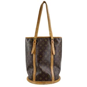 ルイ・ヴィトン モノグラム バケットGM ブラウン ショルダーバッグ