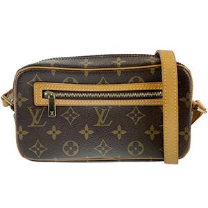 ルイ・ヴィトン モノグラム ポシェット シテ ブラウン ショルダーバッグ