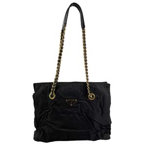 プラダ ナイロン ブラック ショルダーバッグ