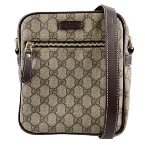 グッチ GGプラス コーティングキャンバス ベージュ ショルダーバッグ