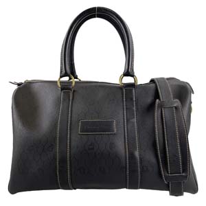 ディオール PVC レザー ハニカム柄 ブラック 2WAY ボストンバッグ